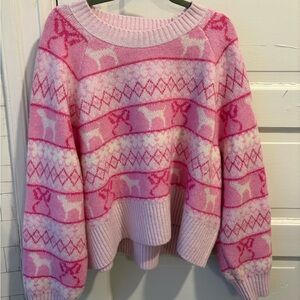Love shack fancy Victoria’s Secret collab sweater size Large